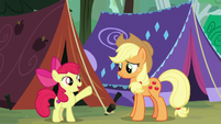 Apple Bloom "the better we get at camping" S7E16