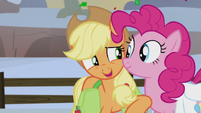 Applejack whispering "so far, so good" S5E20