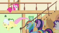 Fluttershy flying while crying S4E14