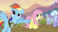 Cloud Chaser proud of Fluttershy.