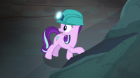 Starlight Glimmer discovers a hollow wall S7E4