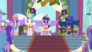 Les quatre princesses d'Equestria.