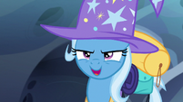 Thorax as Trixie: "Looking for somepony?"