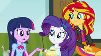 Twilight asks about the Dazzlings' whereabouts EG2