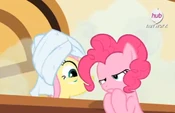There's something wrong with Fluttershy's eye.