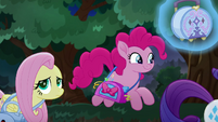 Fluttershy and Pinkie following Twilight MLPRR