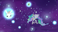 Princess Celestia in the realm of sleep S7E10