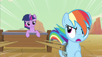Rainbow Dash and Twilight Sparkle ditching Pinkie and Rarity S2E14