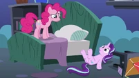 "Huh? Oh."