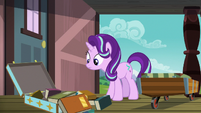 Sunburst's luggage spills out in front of Starlight S7E24