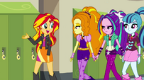 Sunset shows the Dazzlings around EG2