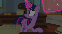Twilight hears Flim and Flam enter the office S8E16