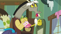 Discord rolling his eyes at his friends S8E10