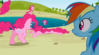 Rainbow Dash sees the Pinkie Pies S3E03