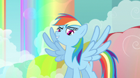 Rainbow Dash wings spread out S3E6