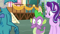 Spike covering his mouth S7E15