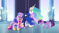 Strangely, Luna appears to be the only pony genuinely concerned about Twilight's feelings.