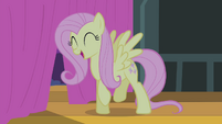 Fluttershy singing while doing a little dance S4E14