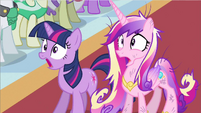 Princess Cadance & Twilight gasp S2E26