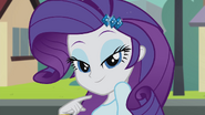 Rarity smiling at Diamond Dogs EG2