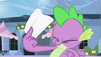 Spike trying to light autograph on fire S4E24