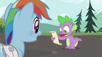 Rainbow telling the lesson she learned.