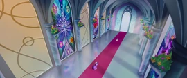 Twilight and Spike in the castle corridor MLPTM