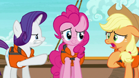 Applejack aghast at Rarity S6E22