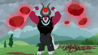 Lord Tirek levitating chunks of earth S9E25