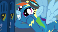Rainbow Dash in wide-eyed excitement S8E5