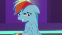 Rainbow Dash looking very grossed out S8E5