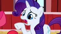 Rarity, becomes worried.