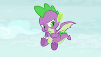 Spike about to attempt a flip S8E24