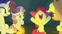 Apple Bloom squealing with excitement S7E16