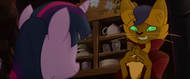 Capper looking embarrassed at Twilight MLPTM