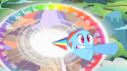 Filly Rainbow Dash sonic rainboom S1E23