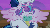 Flurry Heart happily eating ice cream S7E22