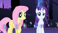 Fluttershy and Rarity with Elements of Harmony S01E02