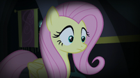 Fluttershy listening to Spike S5E21