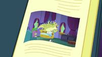 Spike and Sludge in a book S8E24