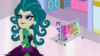 Starlight Glimmer sneaking next to a clothes rack EGS3