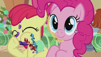 Apple Bloom wiping her mouth S5E20