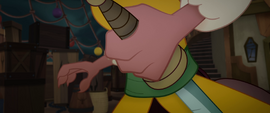 Captain Celaeno grasping her sword hilt MLPTM