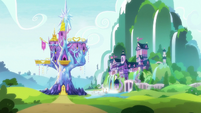 Exterior view of Castle and School of Friendship S8E15