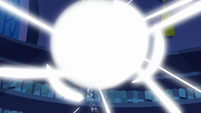 Magic sphere exploding with light S6E21