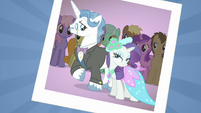 Fancy Pants and Rarity at the wedding.