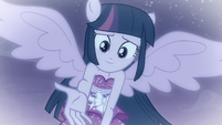 Princess Twilight offering her hand to Sunset EGFF