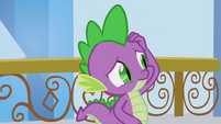 Spike rubs his head S4E25