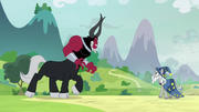 Star Swirl the Bearded facing down Tirek S9E24