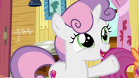 Sweetie Belle "because we're making it up!" S9E12
